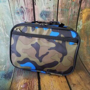 NEW! Blue/Brown/Black Camo Design Insulated Lunch Tote with Handle